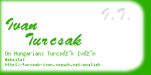 ivan turcsak business card